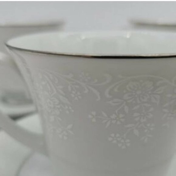 NORITAKE TAHOE 2585 Cup & Saucer Set of 3 with 1 sugar pot - Excellent Condition - Picture 3 of 9